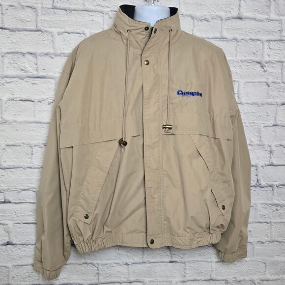 Tri-Mountain Jacket Mens Size XL Crompton Logo Zip Away Hood - Picture 1 of 15